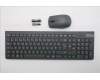 Lenovo 5KM0U87990 Keyboard_Mouse, 2.4G, French, Luna Grey, Black Wheel