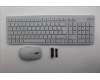 Lenovo 5KM0U88054 AI Keyboard_Mouse,2.4G,Portugese,Cloud Grey