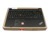 5M10W64625 original Lenovo keyboard incl. topcase DE (german) black/black with backlight and mouse-stick