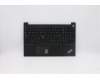 Lenovo 5M10W64627 C-Cover with keyboard, Hungarian, Black, Backlight, Fingerprint, UK