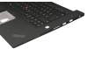 5M10W78880 original Lenovo keyboard incl. topcase DE (german) black/black with backlight and mouse-stick