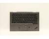 Lenovo 5M10Z37105 C-Cover with keyboard, Italian, Iron Grey, WLAN, UK