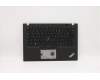 Lenovo 5M10Z41277 C-Cover with keyboard, French, Black, Backlight, US