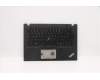 Lenovo 5M10Z41488 C-Cover with keyboard, French, Black, Backlight, Fingerprint, NFC, US