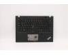Lenovo 5M10Z41684 C-Cover with keyboard, Spanish LA, Black, FingerPrint, UK