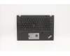 Lenovo 5M10Z54296 C-Cover with keyboard, Turkish, Black, Backlight, FingerPrint, UK