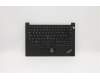 Lenovo 5M11A34840 C-Cover with keyboard, Switzerland, Black, Fingerprint, UK
