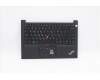 Lenovo 5M11A35086 C-Cover with keyboard, Greek, Black, Backlight, Fingerprint