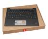 5M11C53276 original Lenovo keyboard incl. topcase DE (german) black/black with backlight and mouse-stick