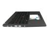 5M11H25907 original Lenovo keyboard incl. topcase DE (german) black/black with backlight and mouse-stick