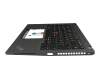 5M11H25909 original Lenovo keyboard incl. topcase DE (german) black/black with backlight and mouse-stick