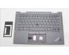 Lenovo 5M11H62424 C-Cover with keyboard,Greek,Grey,Backlight,Fingerprint,WWAN