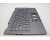 Lenovo 5M11H62457 C-Cover with keyboard, Norwegian, Grey, Backlight, FingerPrint, WWAN, UK