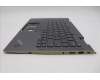Lenovo 5M11H62518 C-Cover with keyboard, Ukraine, Grey, Backlight, FingerPrint, WWAN, US
