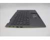 Lenovo 5M11H62518 C-Cover with keyboard, Ukraine, Grey, Backlight, FingerPrint, WWAN, US