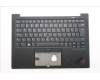 Lenovo 5M11H62761 C-Cover with keyboard, Danish, Black, Backlight, Fingerprint Reader, UK