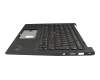 5M11H62780 original Lenovo keyboard incl. topcase DE (german) black/black with backlight and mouse-stick