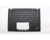 Lenovo 5M11H94376 C-Cover with keyboard, Danish, Black, Backlight, UK