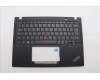 Lenovo 5M11H94388 C-Cover with keyboard, French, Mineral Grey, Backlight, US