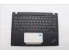 Lenovo 5M11H94436 C-Cover with keyboard, Russian, Mineral Grey, Backlight, US