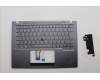 Lenovo 5M11L59581 C-Cover with keyboard, Belgian, Grey, Backlight, UK