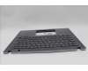 Lenovo 5M11L59616 C-Cover with keyboard, Italian, Grey, Backlight, UK