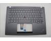 Lenovo 5M11L59637 C-Cover with keyboard, Switzerland, Grey, Backlight, UK