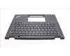 Lenovo 5M11L64124 C-Cover with keyboard, Hungarian, Black, Backlight, UK