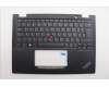 Lenovo 5M11L64160 C-Cover with keyboard, Spanish, Black, Backlight, UK