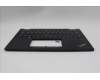 Lenovo 5M11L64160 C-Cover with keyboard, Spanish, Black, Backlight, UK
