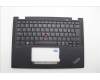 Lenovo 5M11L64166 C-Cover with keyboard, Switzerland, Black, Backlight, UK