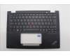 Lenovo 5M11L64217 C-Cover with keyboard, Estonian, Black, Backlight, WWAN, UK