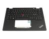 5M11L64261 original Lenovo keyboard incl. topcase ND (nordic) black/black with backlight and mouse-stick