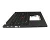 5M11L64262 original Lenovo keyboard incl. topcase ND (nordic) black/black with backlight and mouse-stick