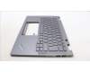 Lenovo 5M11L64330 C-Cover with keyboard, German, Grey, Backlight, UK