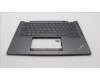 Lenovo 5M11L64334 C-Cover with keyboard, Hebrew, Grey, Backlight, US