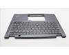 Lenovo 5M11L64334 C-Cover with keyboard, Hebrew, Grey, Backlight, US