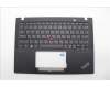 Lenovo 5M11L85948 C-Cover with keyboard, Hebrew, Black, Backlight, US
