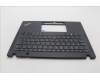 Lenovo 5M11L86003 C-Cover with keyboard, Norwegian, Black, Backlight, UK
