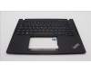 Lenovo 5M11L86046 C-Cover with keyboard, Switzerland, Black, Backlight, UK