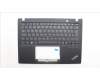 Lenovo 5M11L86298 C-Cover with keyboard, Turkish, Black, Backlight, WWAN, UK