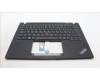 Lenovo 5M11L92808 C-Cover with keyboard, Belgian, Black, Backlight, UK