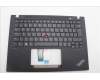 Lenovo 5M11L92810 C-Cover with keyboard, Brazil Portuguese, Black, Backlight, UK
