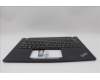 Lenovo 5M11L92810 C-Cover with keyboard, Brazil Portuguese, Black, Backlight, UK