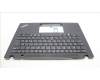 Lenovo 5M11L92836 C-Cover with keyboard, Estonian, Black, Backlight, UK