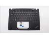 Lenovo 5M11L92904 C-Cover with keyboard, Russian, Black, Backlight, US