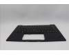 Lenovo 5M11N61161 C-Cover with keyboard, Danish, Deep Black, FingerPrint Reader, WWAN, UK