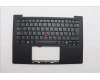 Lenovo 5M11N61182 C-Cover with keyboard, Spanish, Deep Black, FingerPrint Reader, WWAN, UK