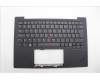 Lenovo 5M11N61193 C-Cover with keyboard, Belgian, Deep Black, FingerPrint Reader, WWAN, UK