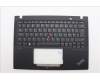 Lenovo 5M11N89405 C-Cover with keyboard, Danish, Black, Backlight, UK